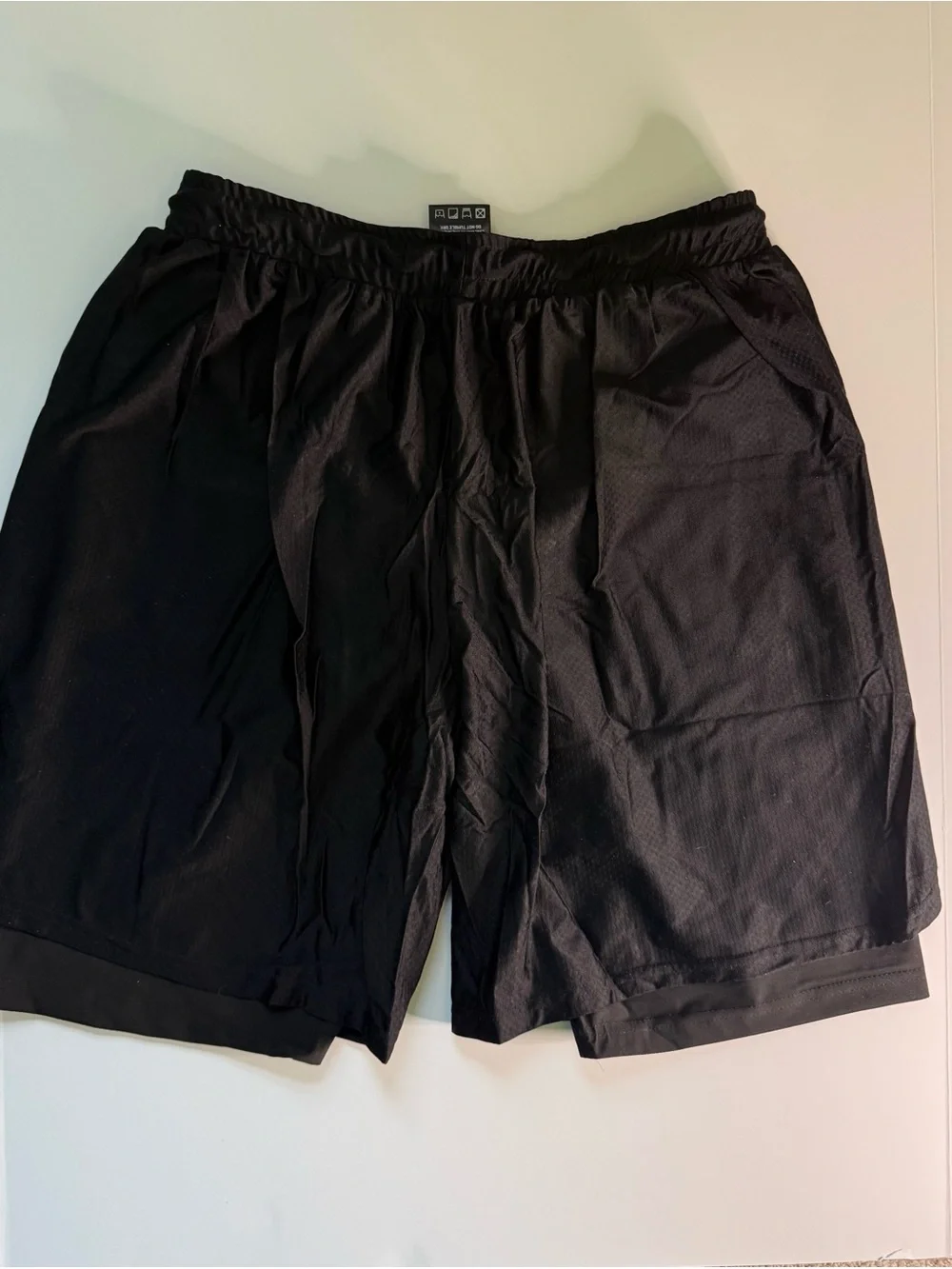 Men's Black Kewlioo Athletic Heat Trapping Sauna Shorts 3XL